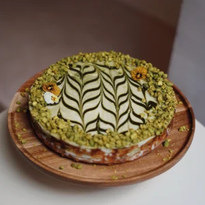 Cheesecake Keto Chocote Blanco y Pistacho - Sin Azucar GFree